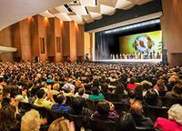 Shen Yun Performing Arts New York Company's curtain call at the Terrace Theater in Long Beach, CA, on March 20, 2016