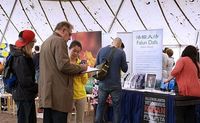 Falun Gong practitioners at Finland's 2016 World Village Festival