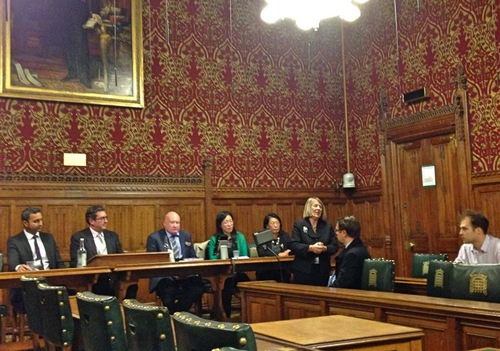 Chair and deputy chair of the commission, Fiona Bruce (MP) and Benedict Rogers hosted the screening of the documentary Hard to Believe in the UK Parliament.