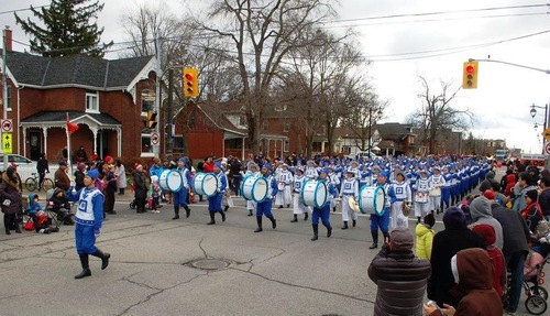 Tian Guo Marching Band participated in the Markham parade on November 26, 2016.