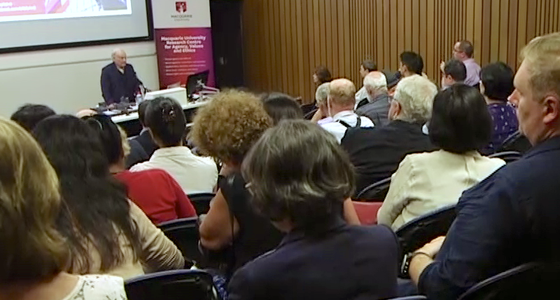 David Matas'  Presentation to Macquarie University, Research Centre for Agency, Values and Ethics [CAVE] annual lecture 23 November, 2016 Sydney, Australia