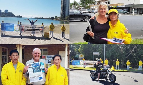 Australian people from various walks of life support Falun Gong practitioners' efforts to raise awareness of the ongoing persecution in China.