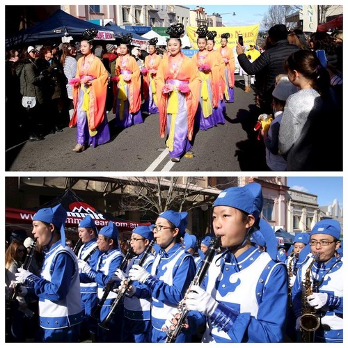 4b536d2a74c048d6ef1f266e2cd6c9bb Falun Gong procession in the Winter Festival Parade in Australia’s Blue Mountains.