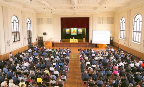 Practitioners attend the 2017 Sydney Falun Dafa Experience Sharing Conference at Marrickville Town Hall.