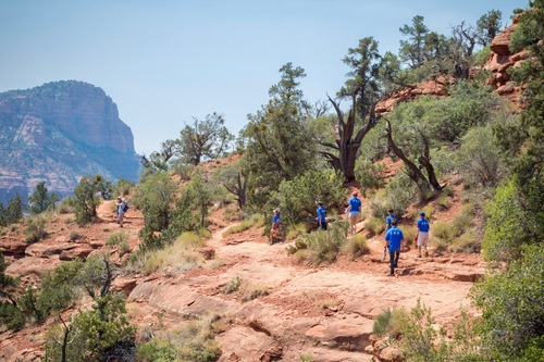 Hiking the red rocks of Sedona, Arizona.
