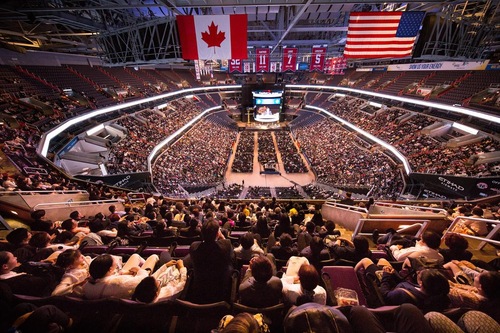 The 2018 Falun Dafa Cultivation Experience Sharing Conference held at the Capital One Arena in Washington DC on Thursday, June 21, 2018.