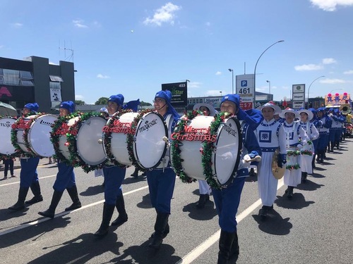 Falun Gong procession.
