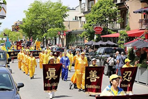 The Falun Gong parade in Quebec City on June 8, 2019.