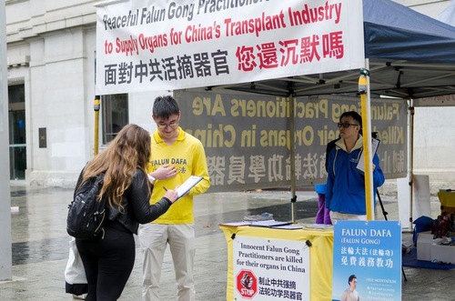 Falun Gong practitioners in Western Australia hold activities to raise awareness of the ongoing persecution in China in the capital city's central business district on July 19 and 20, 2019.