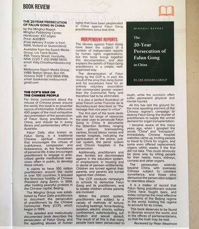 Book review by Peter Westmore in News Weekly on August 8, 2020.