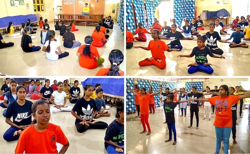e7541cfc8e77b7893635b19013c6acda Demonstrating the Falun Dafa exercises in an orphanage in Karaikal