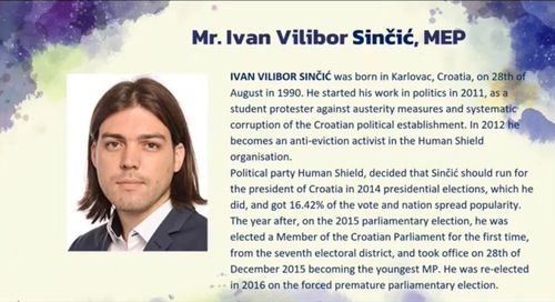 Vilibor Sinčić, Member of European Parliament from Croatia, talked about organ harvesting in China on February 24, 2021.