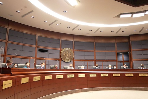 Council meeting at Fairfax County on October 5, 2021.