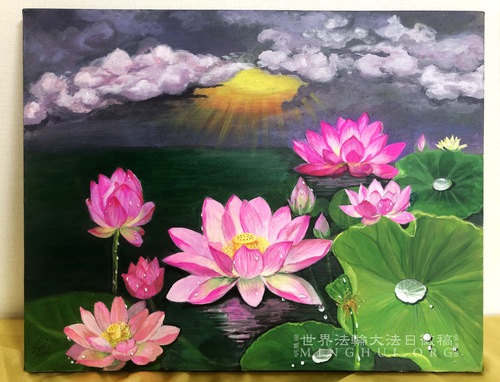 The Lotus Flower symolising beauty and purity that grows from muddy waters.
