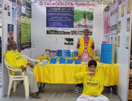 Practitioners participated in Pondicherry Town’s 25th Book Fair, December 17 to 26, 2021.