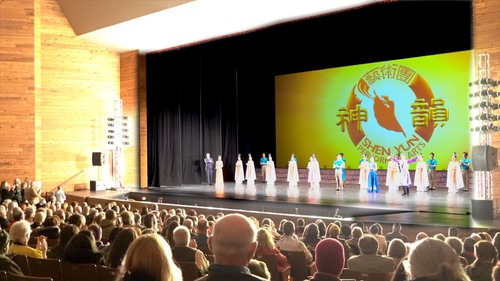 The Shen Yun North America Company at the Cheyenne Civic Center in Cheyenne, Wyoming, on February 2. The company presented two sold-out performances in Cheyenne on February 1 and 2. (NTD Television)