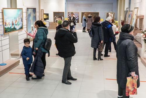 The Art of Zhen Shan Ren (Truthfulness-Compassion-Forbearance) International Exhibition in Moscow, Russia, March 6-8, 2022