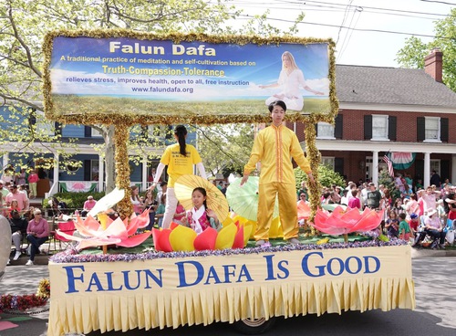 Practitioners participate in the Shenandoah Apple Blossom Festival parade on April 30.
