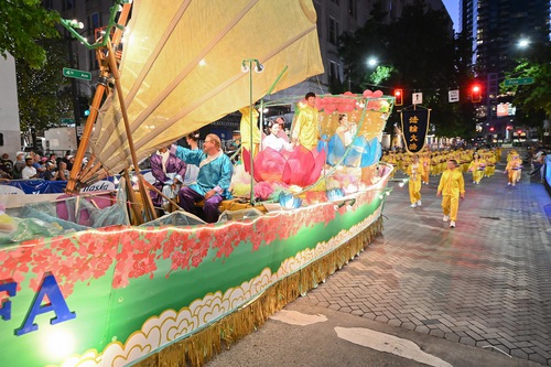 Practitioners participated in Seattle’s Seafair Torchlight Parade on July 30, 2022.