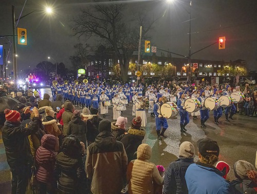 The Tian Guo Marching Band in London’s Original Santa Claus Parade on November 12
