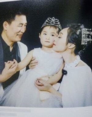 Mr. Wang Yudong and his family