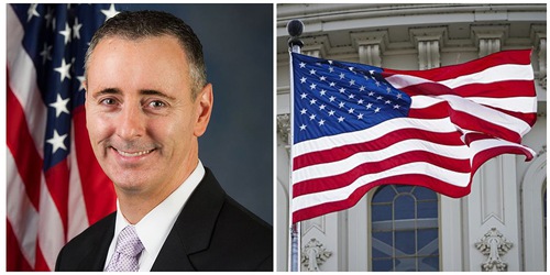 Congressman Brian Fitzpatrick requested the National Flag be raised over the U.S. Capitol to honor Mr. Li Hongzhi and Falun Dafa Day