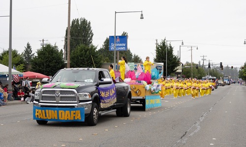Practitioners from Seattle and Vancouver participated in the Marysville Strawberry Festival.