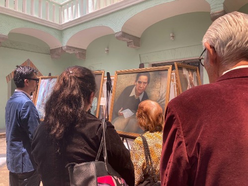 The Art of Zhen Shan Ren Exhibition was held at the Museum of Memory in the city of Tlaxcala, Mexico, in September.