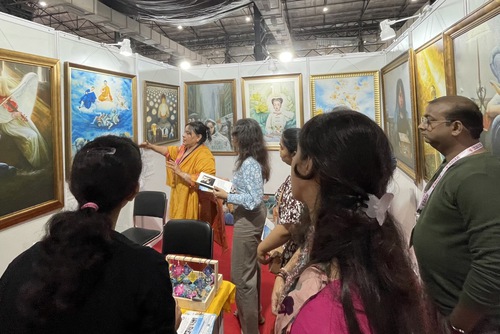The practitioners’ booth at the HAAT of Art Exhibition