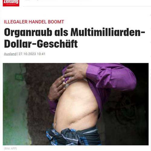 The Austrian newspaper Kronen Zeitung published an online report titled “Live Organ Harvesting as a Billion-Dollar Business.” (Screenshot of the website)