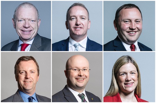(From up to low, from left to right) Lord Hunt of House of Lords, Mark Pritchard MP, Ian Murray MP, Jonathan Edwards AS/MP, Patrick Grady MP, and Ellie Reeves MP