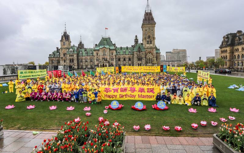 Practitioners celebrate World Falun Dafa Day on May 8, 2024.