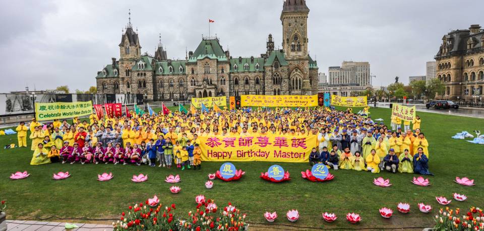 Practitioners celebrate World Falun Dafa Day on May 8, 2024.