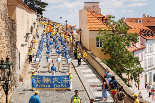 The parade started out from the Hradcany Square at noon on Saturday June 8, 2024.
