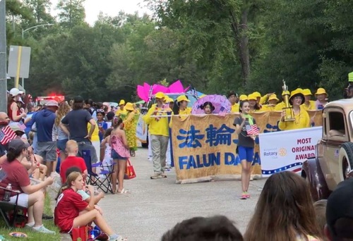 Practitioners participate in the Independence Day Parade in Kingwood on July 4, 2024.