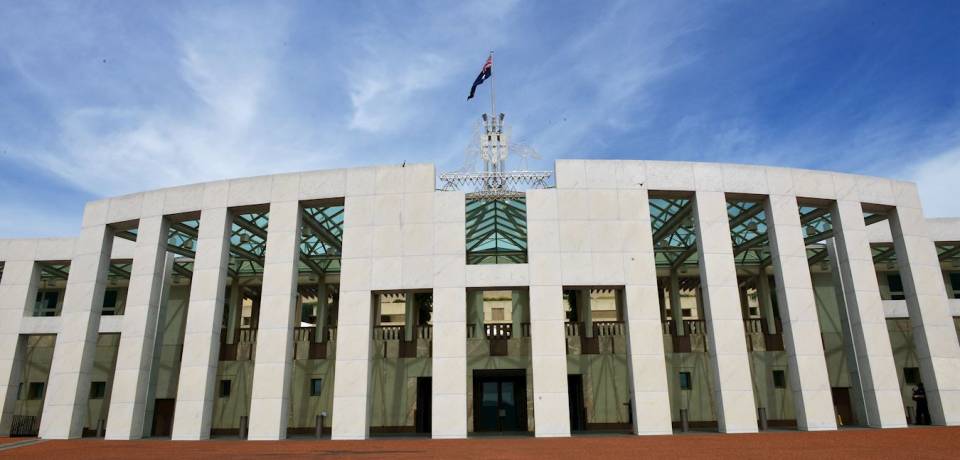 Parliament House in Canberra.