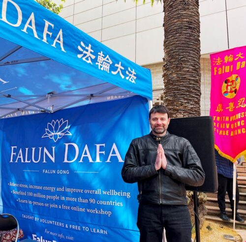 Mr. Molnar says he is grateful to Master Li for the opportunity to practice Falun Dafa.