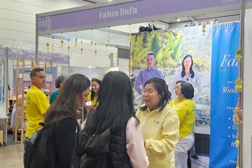 Practitioners participated in the Mind Body Spirit Festival in Melbourne.