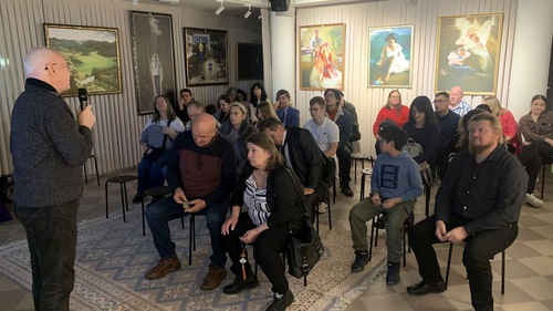 The opening ceremony for the Art of Zhen-Shan-Ren International Exhibition in Budapest