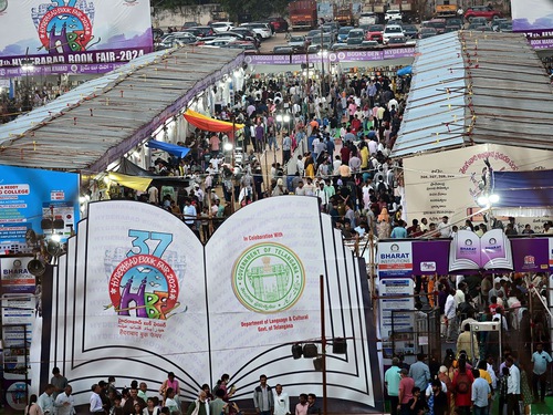 The 37th Hyderabad book fair at NTR stadium, Hyderabad.