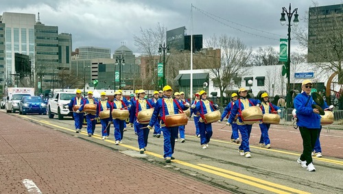 Practitioners participate in the 67th Detroit St. Patrick’s Parade on March 16.