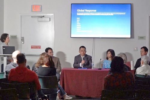 A question and answer session was held after the screening the documentary State Organs in Philadelphia City Institute Library on March 29, 2025