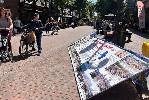 Practitioners held an event on Keekstraat Street in Hilversum on May 17.